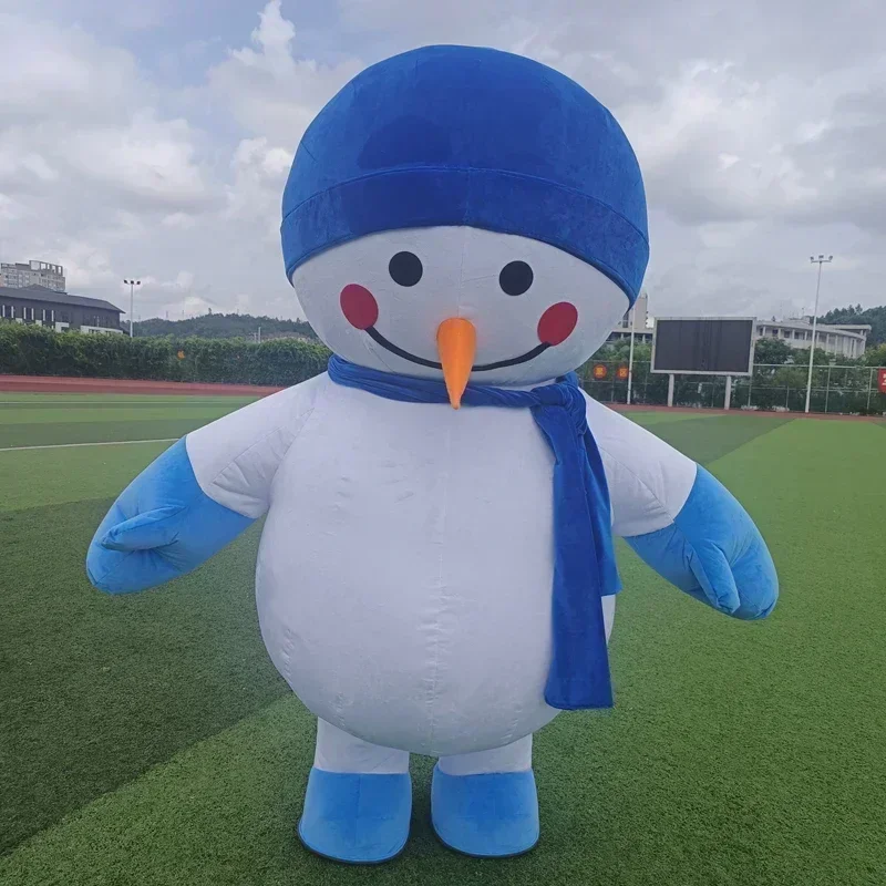 Suits - 空気で膨らませるタイプの雪だるまの着ぐるみ。クリスマスパーティーやコスプレに最適。大人用。電池や充電器は不要。