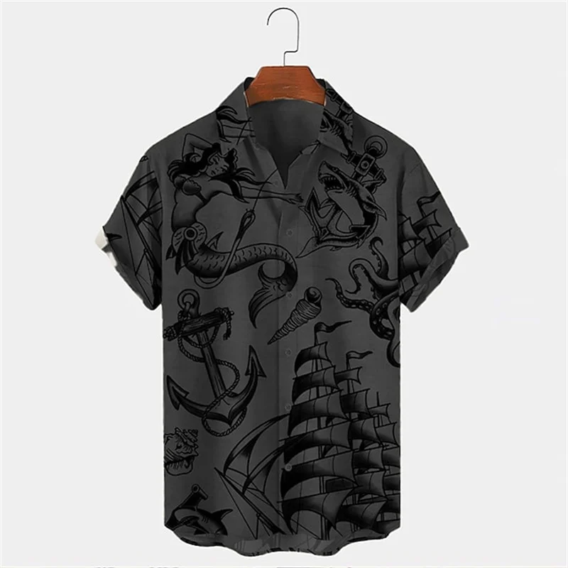 メンズサマーラペル半袖ハワイアンシャツカジュアルストリートト - Vintage Hawaiian Floral Shirt のレビューと価格