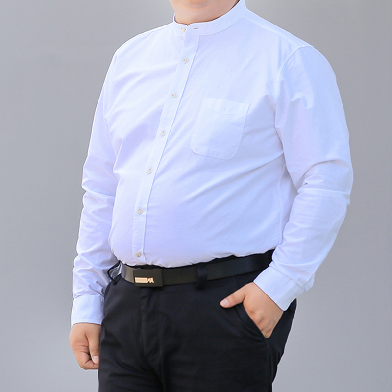 秋の新作韓国風シャツ S-10XL 2026 メンズ スリム - Mandarin Collar Formal Shirt Slim Fit のレビューと価格