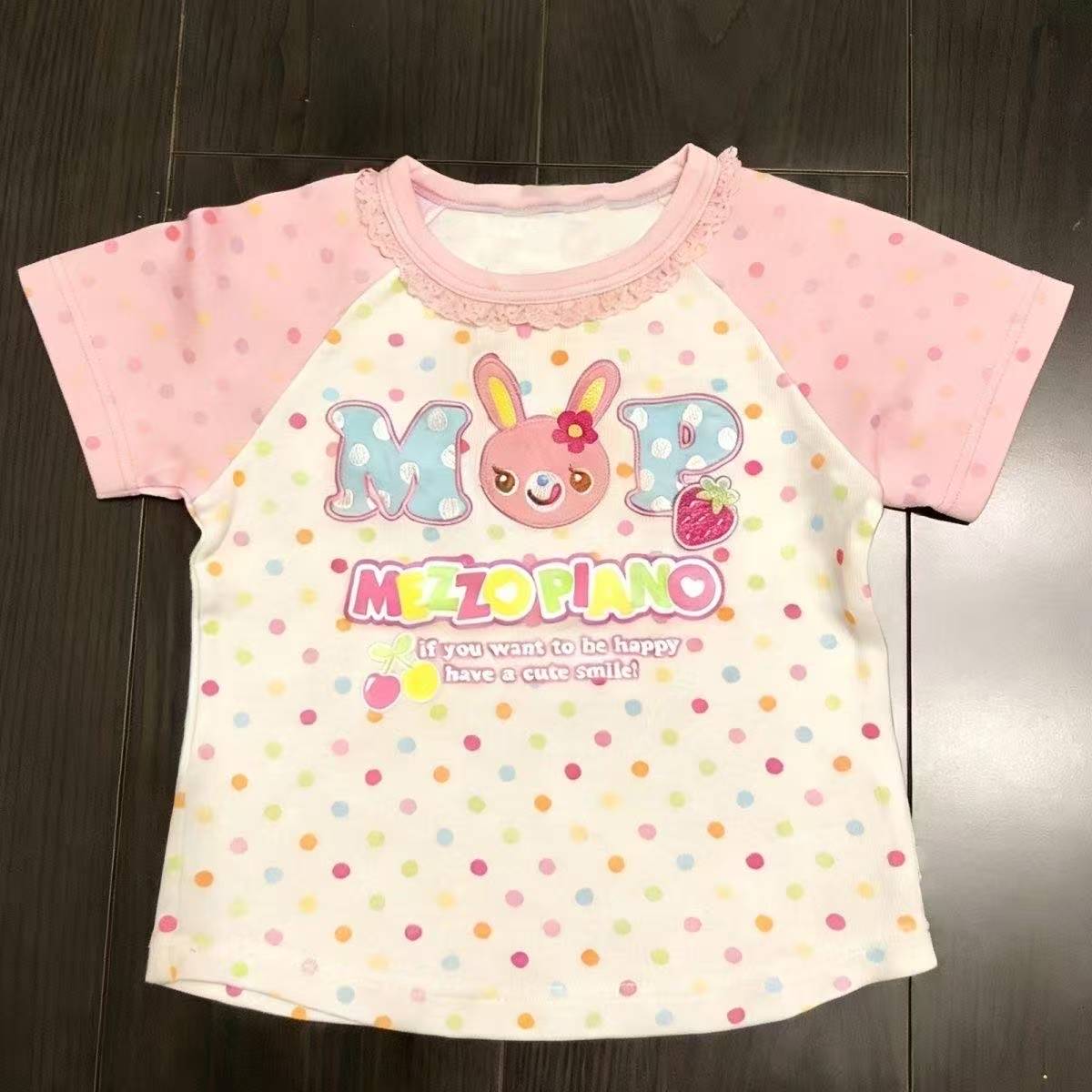 Y2KキュートプリントTシャツクロップトップミニスカートスー - T-Shirts のレビューと価格