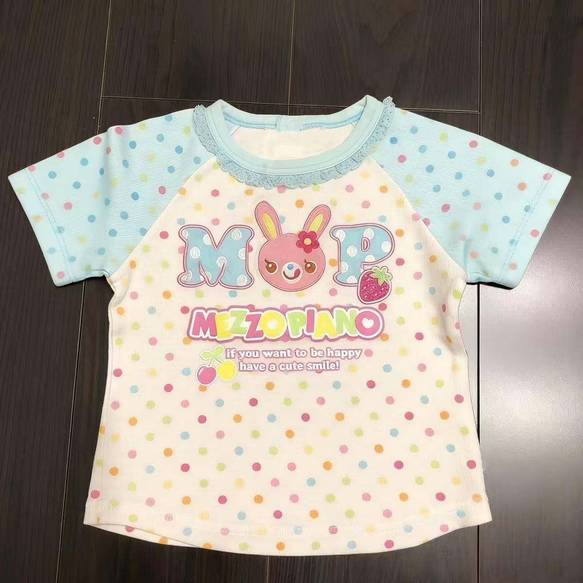 Y2KキュートプリントTシャツクロップトップミニスカートスー - T-Shirts のレビューと価格
