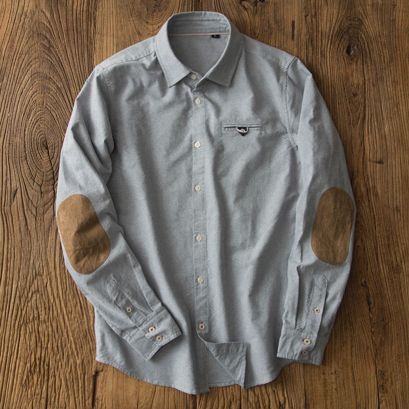 オックスフォード-和風カジュアルシャツ,ブランドの服,長袖, - Oxford Cotton Casual Shirt Business のレビューと価格