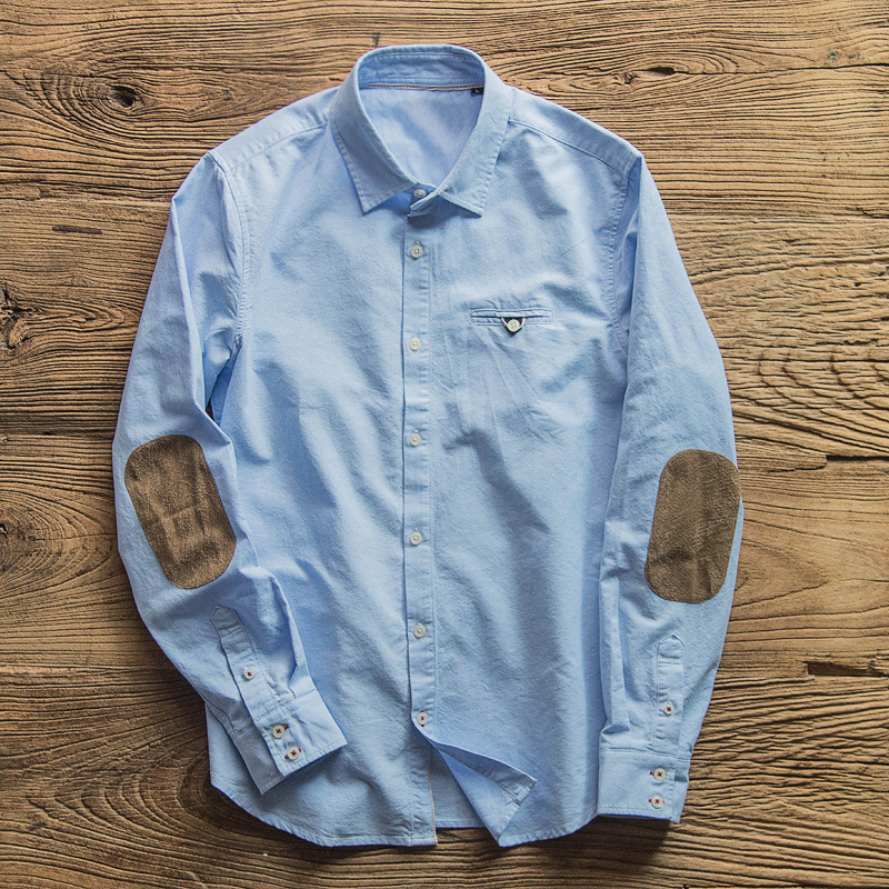 オックスフォード-和風カジュアルシャツ,ブランドの服,長袖, - Oxford Cotton Casual Shirt Business のレビューと価格