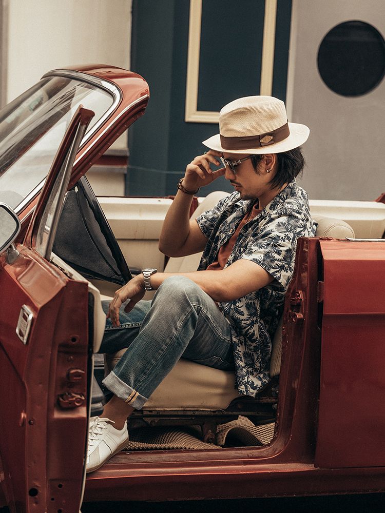 ファッショナブルなハワイアンシャツ メンズ 夏 半袖 ルーズ - Vintage Hawaiian Floral Shirt のレビューと価格